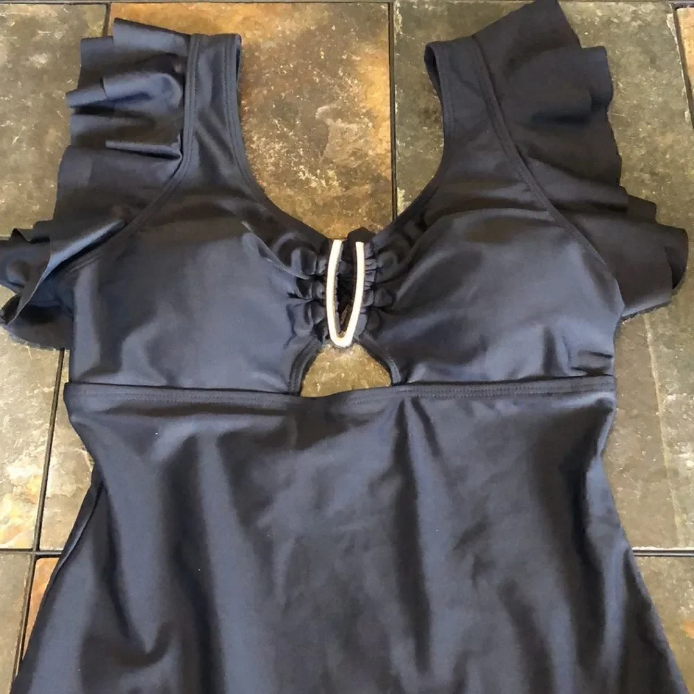 Edel Qual black one piece swimsuit Medium